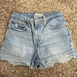 Womens High Rise Levi Shorts